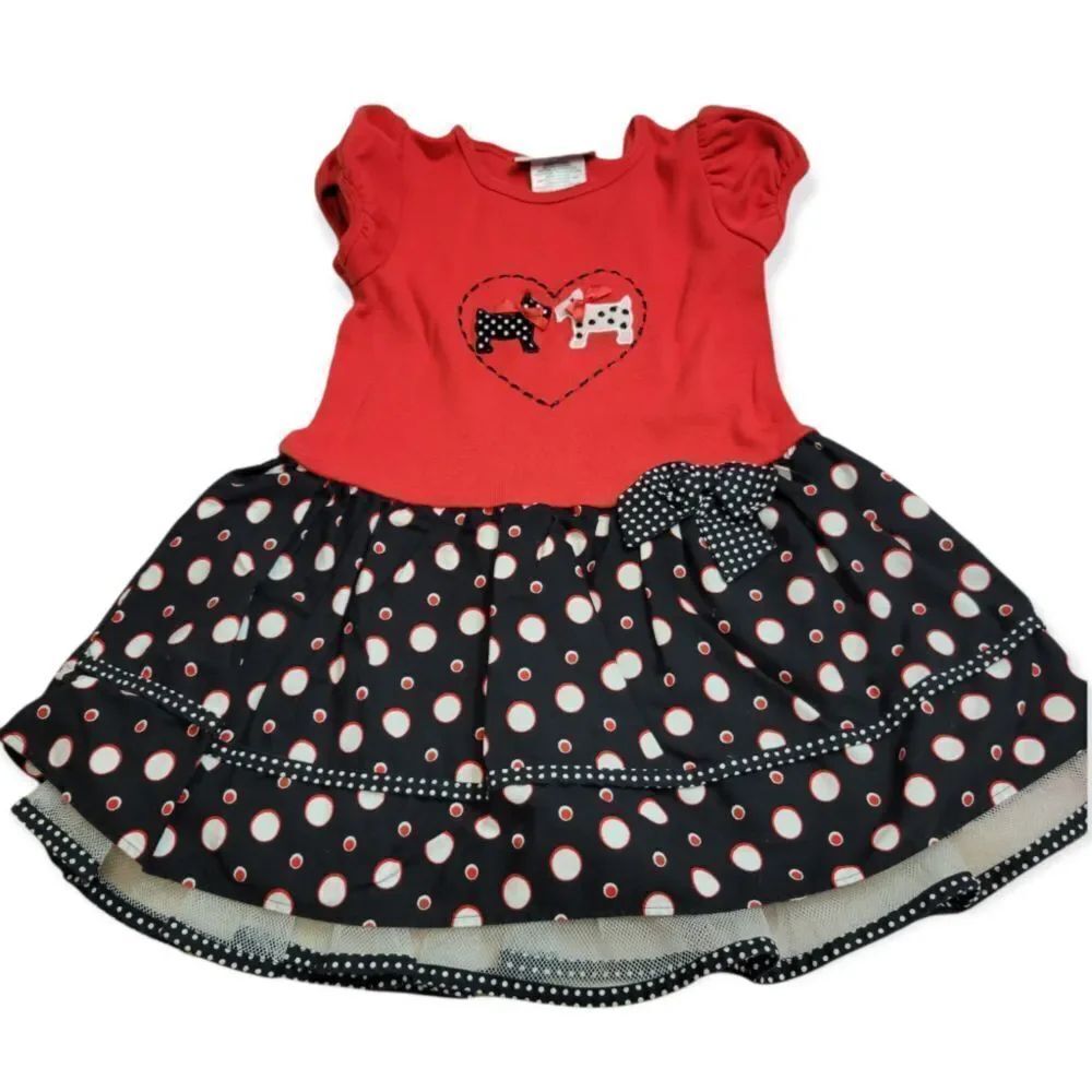 Bonnie Jean Scottie dog dress 2T